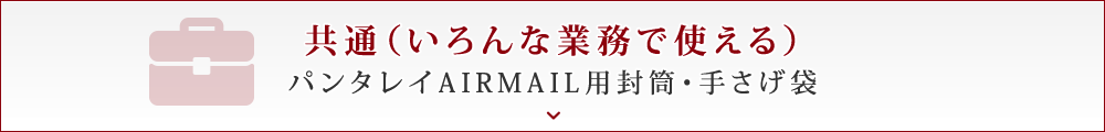 共通(いろんな業務で使える)パンタレイAIRMAIL用封筒・手さげ袋